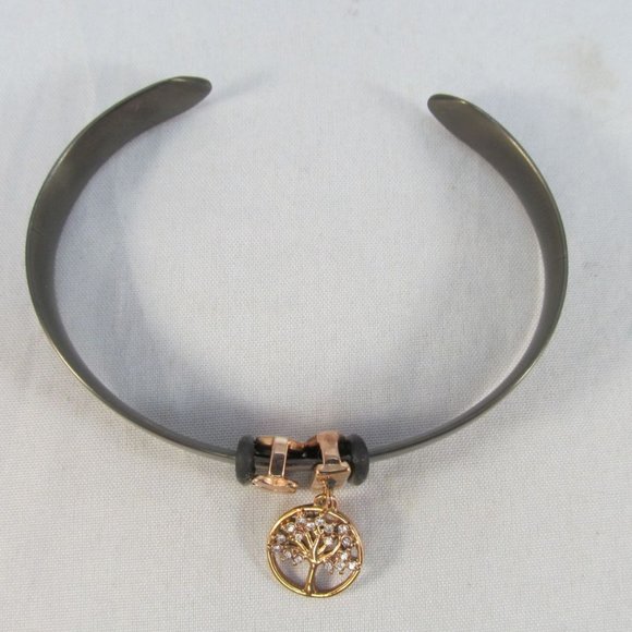 Tree of Life with Hearts Cuff Bangle Bracelet - Picture 7 of 8